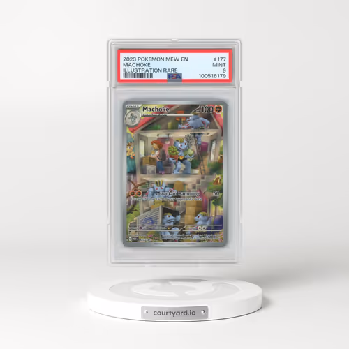 2023 Pokémon Mew EN-151 #177 Machoke - Illustration Rare (PSA 9 MINT)