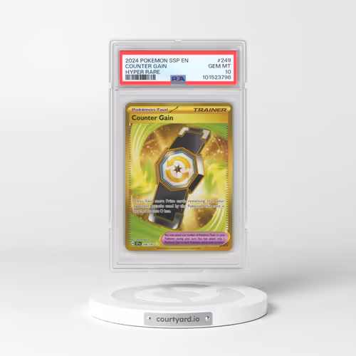 2024 Pokémon Ssp EN-Surging Sparks #249 Counter Gain - Hyper Rare (PSA 10 GEM MINT)