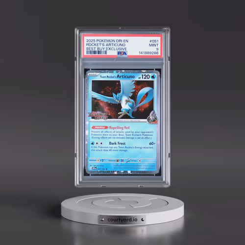 2025 Pokémon Dri EN-Destined Rivals #051 Team Rocket's Articuno - Best Buy Exclusive (PSA 9 MINT)