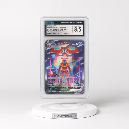 2022 VSTAR Universe #222/172 Deoxys VMAX - Holo Special Art Rare (CGC 8.5 NM-MT+)