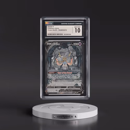 2023 Crown Zenith #GG48/GG70 Zacian V - Galarian Gallery Holo (CGC 10 GEM MINT)
