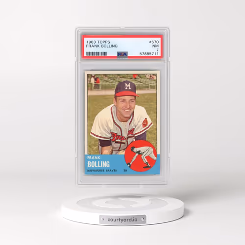 1963 Topps #570 Frank Bolling (PSA 7 NM)