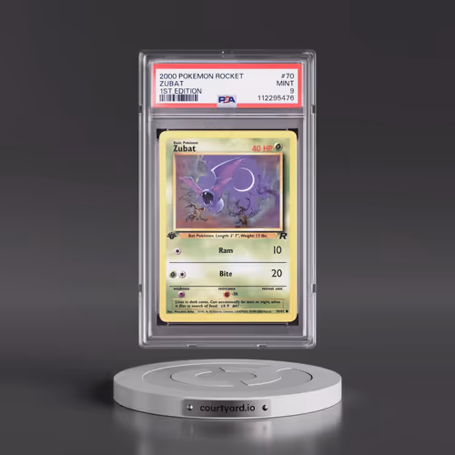2000 Pokémon Rocket #70 Zubat - 1st Edition (PSA 9 MINT)