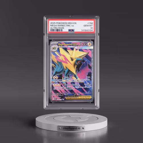 2025 Pokémon Meg EN-Mega Evolution #158 Mega Manectric EX - Holo Ultra Rare (PSA 10 GEM MINT)