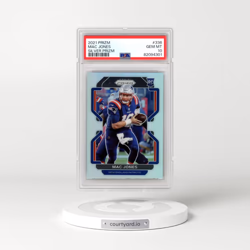 2021 Panini Prizm #336 Mac Jones - Silver Prizm (PSA 10 GEM MINT)