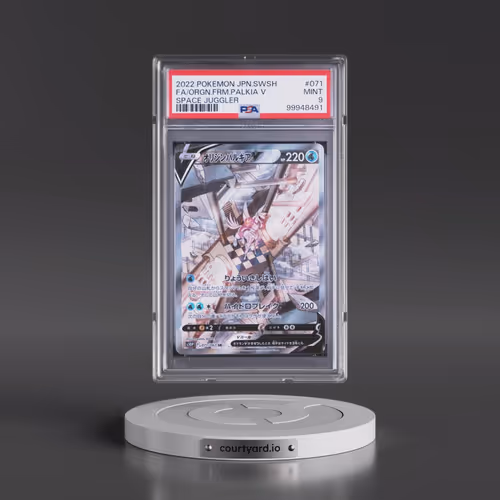 2022 Pokémon Sword & Shield Space Juggler #071 Origin Forme Palkia V - Holo Full Art (PSA 9 MINT)