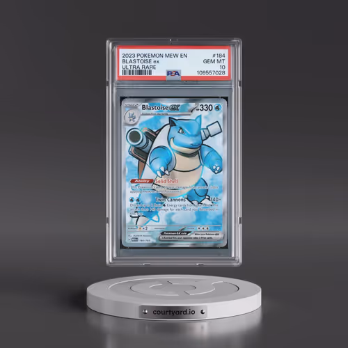 2023 Pokémon Mew EN-151 #184 Blastoise EX - Holo Ultra Rare (PSA 10 GEM MINT)