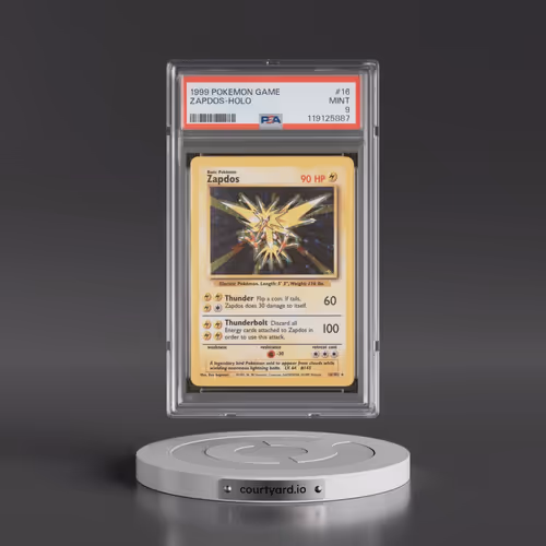 1999 Pokémon Game #16 Zapdos - Holo (PSA 9 MINT)