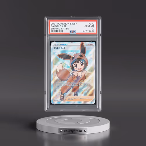 2021 Pokémon Sword & Shield Shining Fates #070 Poke Kid - Full Art (PSA 10 GEM MINT)
