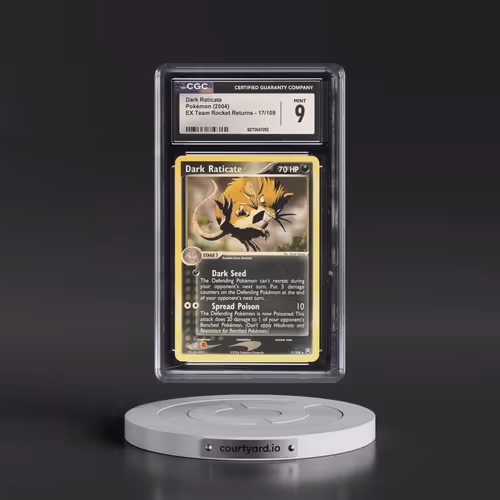 2004 EX Team Rocket Returns #17/109 Dark Raticate (CGC 9 MINT)