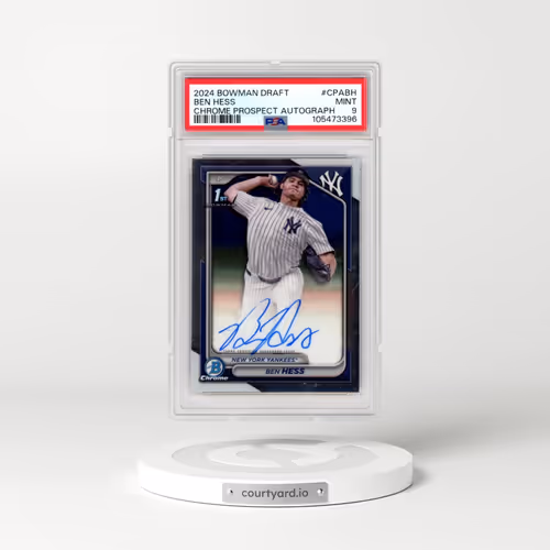 2024 Bowman Draft Chrome Prospect Autographs #CPABH Ben Hess (PSA 9 MINT)
