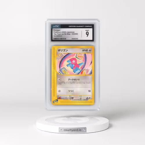 2002 The Town on No Map #059/092 Porygon - 1st Edition (CGC 9 MINT)