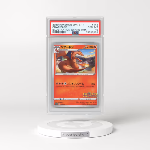 2020 Pokémon S Promo #143 Charizard - Illustration Grand Prix (PSA 10 GEM MINT)