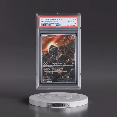 2023 Pokémon Pal EN-Paldea Evolved #218 Paldean Tauros - Illustration Rare (PSA 10 GEM MINT)