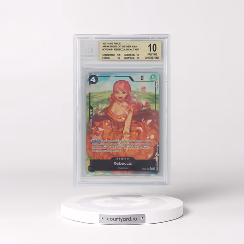2023 One Piece Card Game Awakening of the New Era #OP05091 Rebecca ALT ART SR (BGS 10 PRISTINE)
