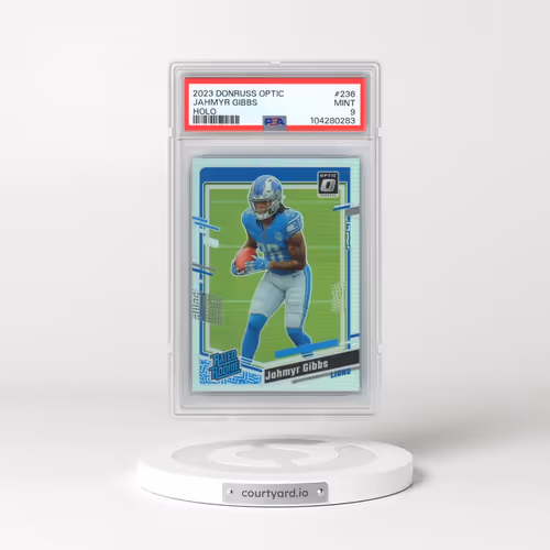 2023 Panini Donruss Optic #236 Jahmyr Gibbs - Holo (PSA 9 MINT)
