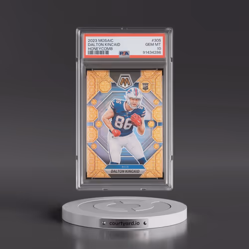 2023 Panini Mosaic #305 Dalton Kincaid - Honeycomb (PSA 10 GEM MINT)