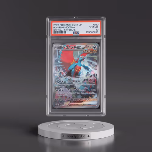 2023 Pokémon Sv4k-Ancient Roar #090 Roaring Moon EX - Holo Special Art Rare (PSA 10 GEM MINT)