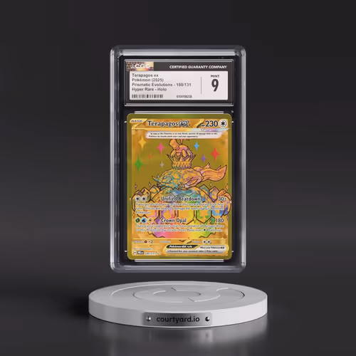2025 Prismatic Evolutions - PRE EN #180/131 Terapagos ex - Hyper Rare Holo (CGC 9 MINT)