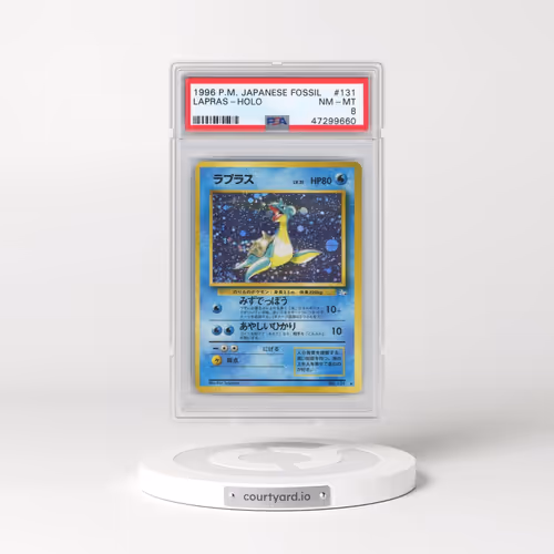 1997 Pokémon Fossil #131 Lapras - Holo (PSA 8 NM-MT)