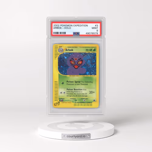2002 Pokémon Expedition #3 Arbok - Holo (PSA 9 MINT)