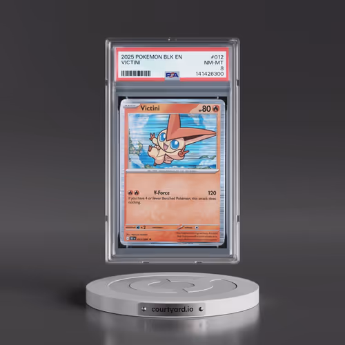 2025 Pokémon Blk EN-Black Bolt #012 Victini (PSA 8 NM-MT)