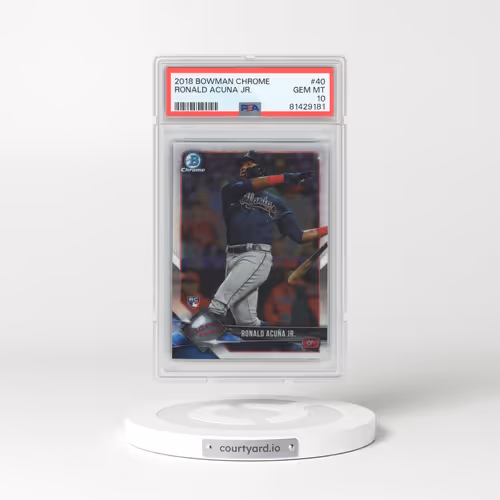 2018 Bowman Chrome #40 Ronald Acuna Jr. (PSA 10 GEM MINT)