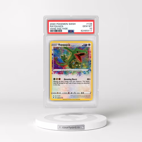 2020 Pokémon Sword & Shield Vivid Voltage #138 Rayquaza (PSA 10 GEM MINT)
