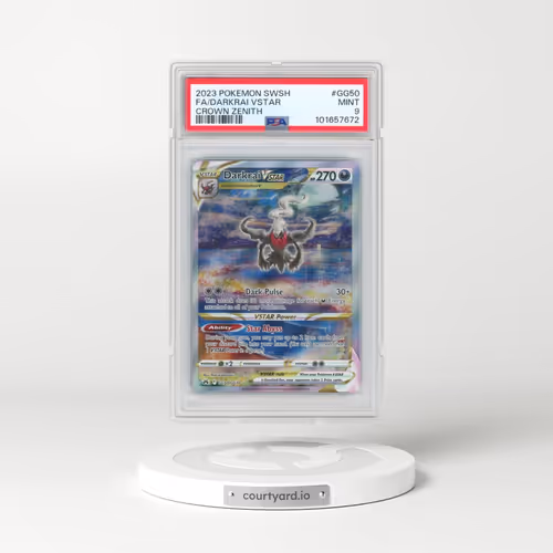 2023 Pokémon Sword and Shield Crown Zenith #GG50 Darkrai Vstar - Full Art (PSA 9 MINT)