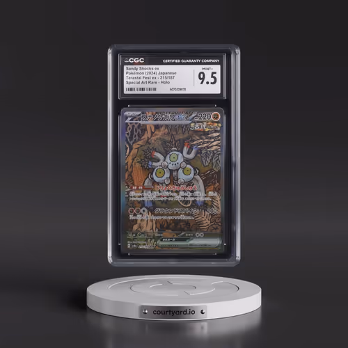 2024 Pokémon Sv8a-Terastal Fest EX #215 Sandy Shocks EX - Holo Special Art Rare (CGC 9.5 MINT+)