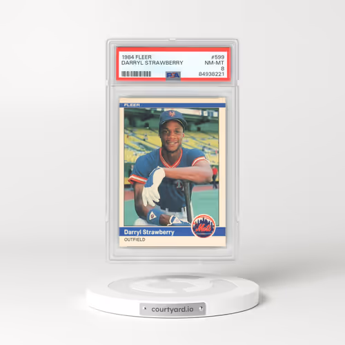 1984 Fleer #599 Darryl Strawberry (PSA 8 NM-MT)
