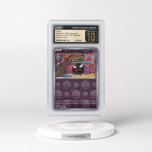 2023 Pokémon Card 151 #092/165 Gastly - Reverse Holo Poké Ball (CGC 10 PRISTINE)