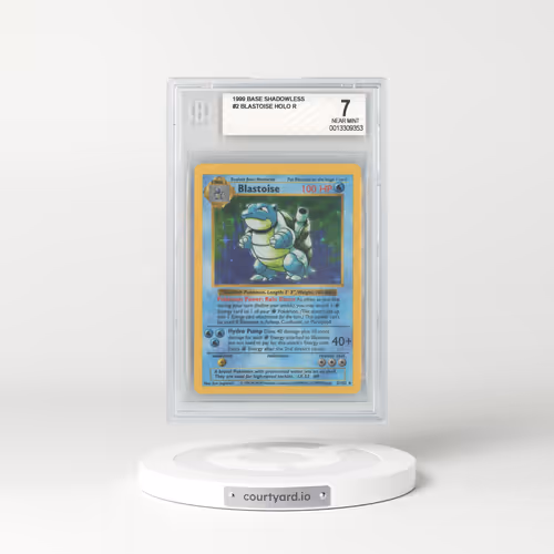 1999 Base Set #2 Blastoise - Shadowless Holo (BGS 7 NM)