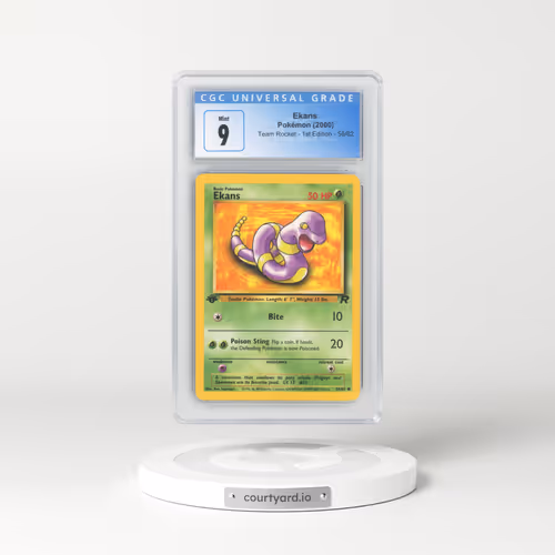 2000 Team Rocket #56/82 Ekans - 1st Edition 1st Edition (CGC 9 MINT)