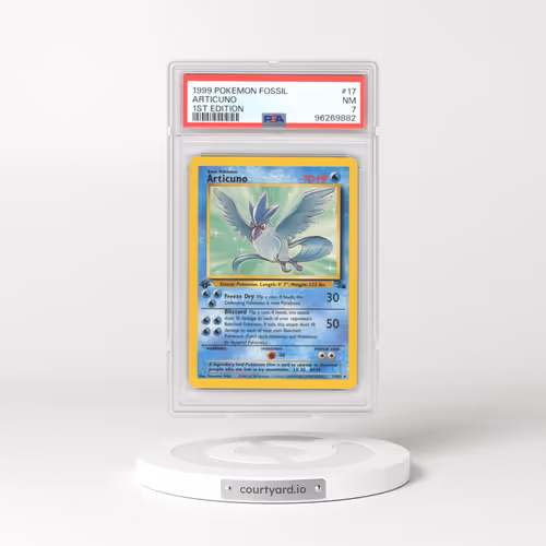1999 Fossil #17 Articuno - 1st Edition (PSA 7 NM)