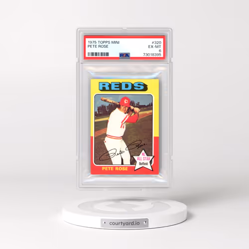 1975 Topps Mini #320 Pete Rose (PSA 6 EX-MT)