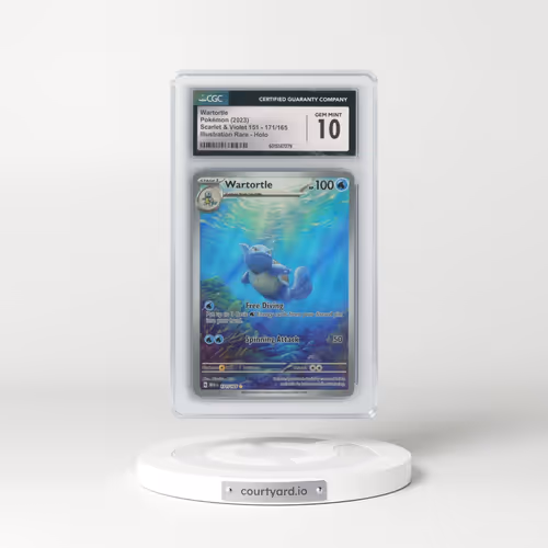 2023 Scarlet & Violet 151 - MEW EN #171/165 Wartortle - Illustration Rare (CGC 10 GEM MINT)