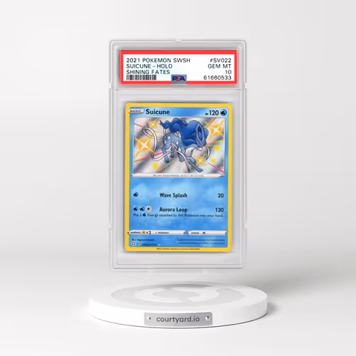 2021 Pokémon Sword & Shield Shining Fates #SV022 Suicune - Holo (PSA 10 GEM MINT)