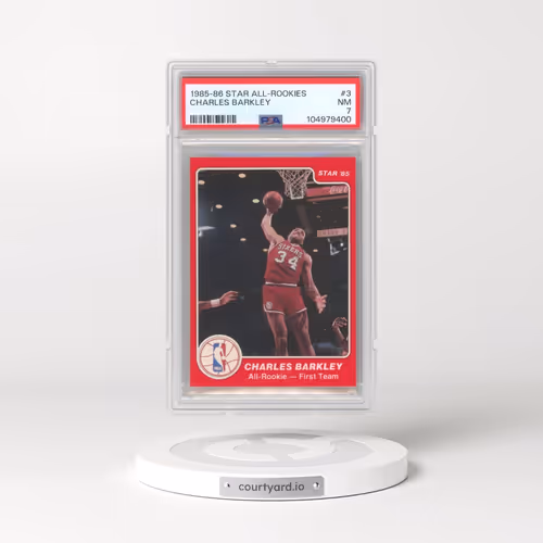 1985-86 Star All-Rookies #3 Charles Barkley (PSA 7 NM)