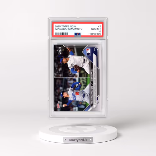 2025 Topps Now #2 Shota Imanaga/Yoshinobu Yamamoto (PSA 10 GEM MINT)