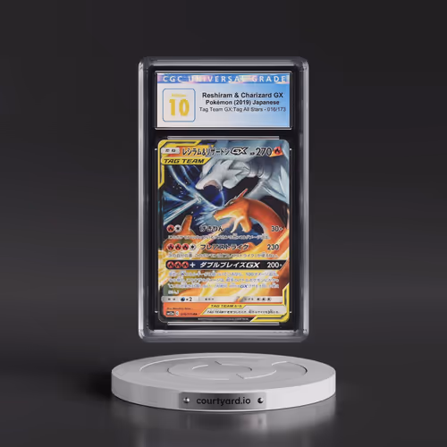 2019 Tag Team GX: Tag All Stars #016/173 Reshiram & Charizard GX - Holo (CGC 10 PRISTINE)