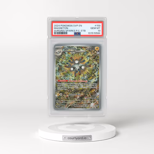 2024 Pokémon Svp EN-SV Black Star Promo #159 Magneton - Surging Sparks Pokemon Center Elite Trainer Box (PSA 10 GEM MINT)