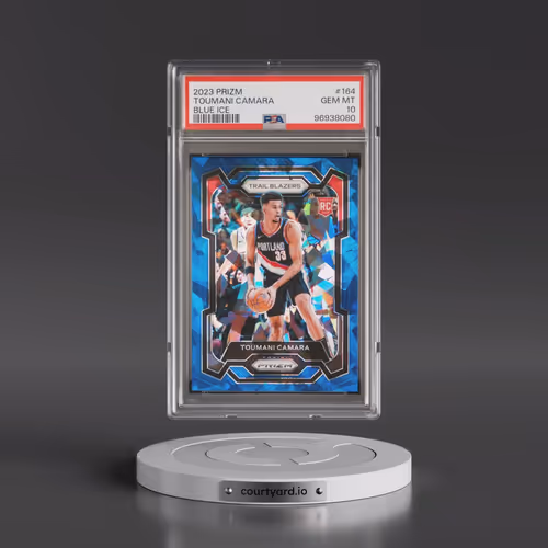 2023 Panini Prizm #164 Toumani Camara - Blue Ice (PSA 10 GEM MINT)