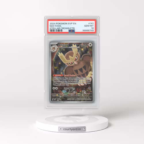 2024 Pokémon Svp EN-SV Black Star Promo #141 Noctowl - Stellar Crown Elite Trainer Box (PSA 10 GEM MINT)