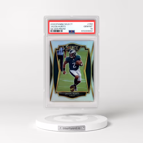 2020 Panini Select #150 Jalen Hurts - Silver Prizm (PSA 10 GEM MINT)