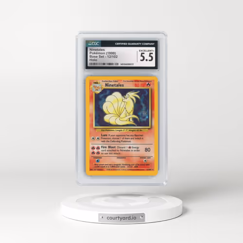 1999 Base Set #12/102 Ninetales - Holo (CGC 5.5 EX+)