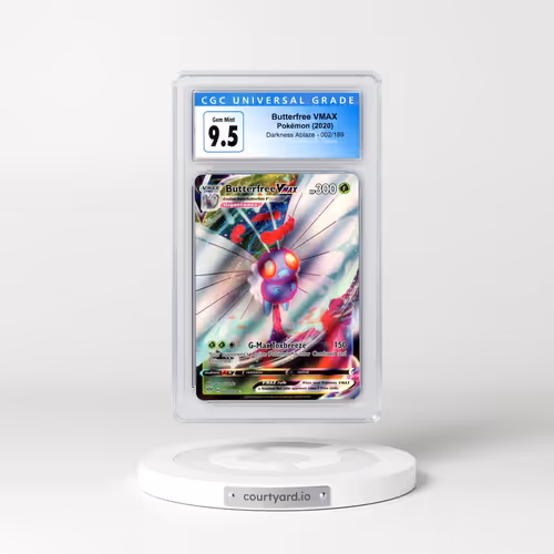 2020 Darkness Ablaze #002/189 Butterfree VMAX - Holo (CGC 10 GEM MINT)