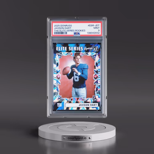2025 Panini Donruss the Elite Series Rookies #ESR-JDT Jaxson Dart (PSA 9 MINT)