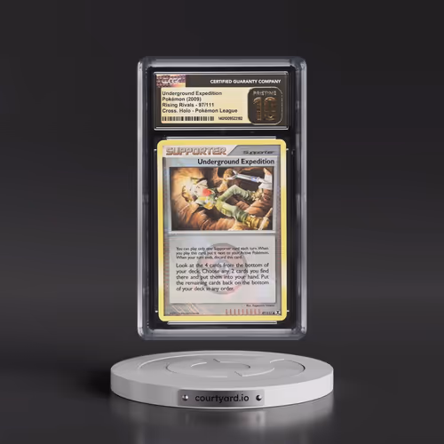 2009 Rising Rivals #97/111 Underground Expedition - Crosshatch Holo (Cross. Holo) Pokémon League (CG