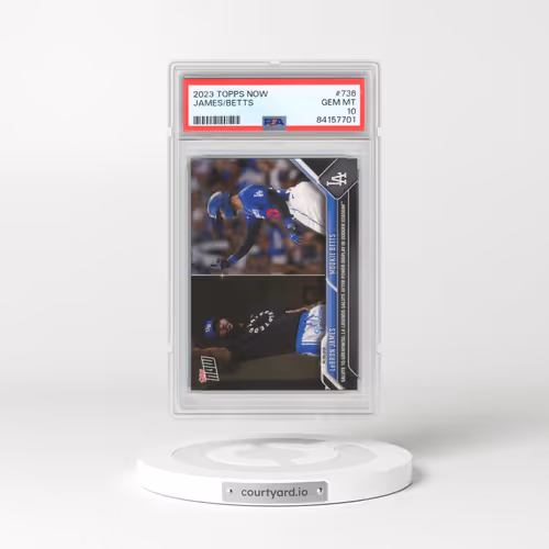 2023 Topps Now #736 LeBron James/Mookie Betts (PSA 10 GEM MINT)